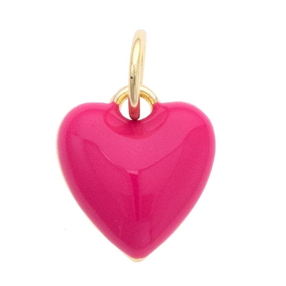 Puffy Heart Charm – Fuchsia